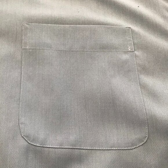 Pronto Uomo Men Light Blue 80s 2 Ply Non Iron Long Sleeve Button Up Shirt - Picture 5 of 12